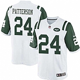 Nike Men & Women & Youth Jets #24 Patterson White Team Color Game Jersey,baseball caps,new era cap wholesale,wholesale hats